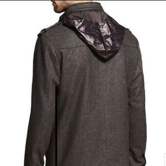 ❌SOLD❌ Express MilitaryStyle Wool Coat - Picture 4 of 11